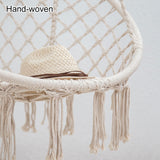 Indoor Single Cotton Rope Woven Swing Chair