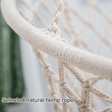 Indoor Single Cotton Rope Woven Swing Chair