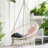 Indoor Single Cotton Rope Woven Swing Chair