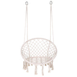 Indoor Single Cotton Rope Woven Swing Chair