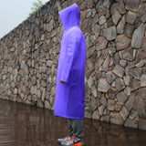 Long Sleeve Cuff Windproof Upgrade Version of One-piece Environmental Protection Transparent Raincoat Average Size