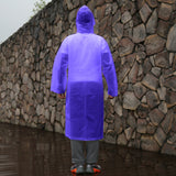 Long Sleeve Cuff Windproof Upgrade Version of One-piece Environmental Protection Transparent Raincoat Average Size