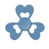 Fidget Spinner Toy Stress Reducer Anti-Anxiety Toy for Children and Adults,  2 Minutes Rotation Time, Steel R188 Beads Bearing + Zinc Alloy Material, Three Leaves Heart Flower Shape, Three Leaves Heart Flower