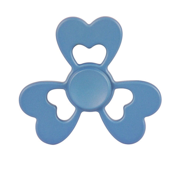 Fidget Spinner Toy Stress Reducer Anti-Anxiety Toy for Children and Adults,  2 Minutes Rotation Time, Steel R188 Beads Bearing + Zinc Alloy Material, Three Leaves Heart Flower Shape, Three Leaves Heart Flower