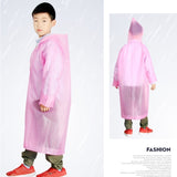 Outdoor Mountaineering Eva Thickened Children Fashion Raincoat Average Size