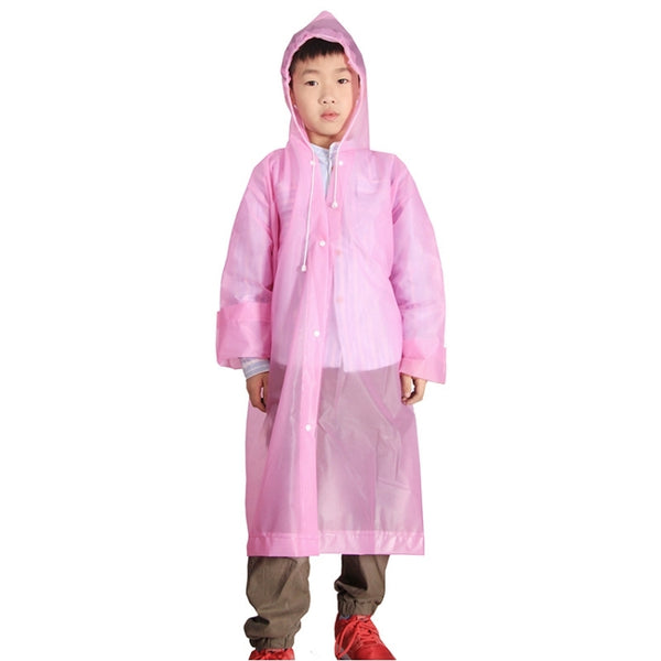 Outdoor Mountaineering Eva Thickened Children Fashion Raincoat Average Size