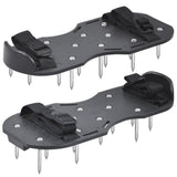 Garden Lawn Garden Tools Grass Ripper Spiked Shoes with 4 Plastic Buckles, With 4 Plastic Buckles (Black), With 4 Plastic Buckles (Green)