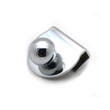 Zinc Alloy Bright Open Hole Free Glass Cabinet Door Handle, Size: L, L