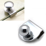 Zinc Alloy Bright Open Hole Free Glass Cabinet Door Handle, Size: L, L