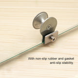 Stainless Steel Wire Drawing Open Hole Free Glass Cabinet Door Handle, Size: S, S