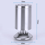 Stainless Steel Wire Drawing Thickened Column Sofa Furniture Cabinet Foot, Height: 100mm, 100mm