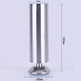 Stainless Steel Wire Drawing Thickened Column Sofa Furniture Cabinet Foot, Height: 180mm, 180mm