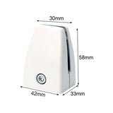 Flat Shape Aluminum Alloy Office Desktop Screen Fixing Clip Partition Clip (White), Flat Shape (White)