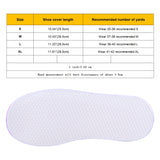 Fashion PVC Non-slip Waterproof Thick-soled Shoe Cover Size: S, Size: S