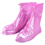 Fashion PVC Non-slip Waterproof Thick-soled Shoe Cover Size: S, Size: S