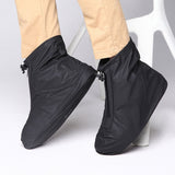 Fashion PVC Non-slip Waterproof Thick-soled Shoe Cover Size: M, Size: M