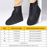 Fashion PVC Non-slip Waterproof Thick-soled Shoe Cover Size: M, Size: M