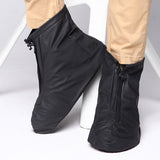 Fashion PVC Non-slip Waterproof Thick-soled Shoe Cover Size: M, Size: M