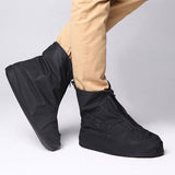 Fashion PVC Non-slip Waterproof Thick-soled Shoe Cover Size: L, Size: L