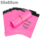 100pcs / Pack 55x65cm Custom Printed Thick Plastic Courier Bags with Your Logo for Products Packaging & Shipment, 55x65cm,Pink(10000 PCS), 55x65cm,Silver Grey(20000 PCS), 55x65cm,White(100pcs / Pack)