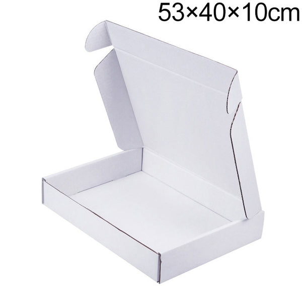 Shipping Box Clothing Packaging Box, Color: White, Size: 53x40x10cm, 53x40x10cm