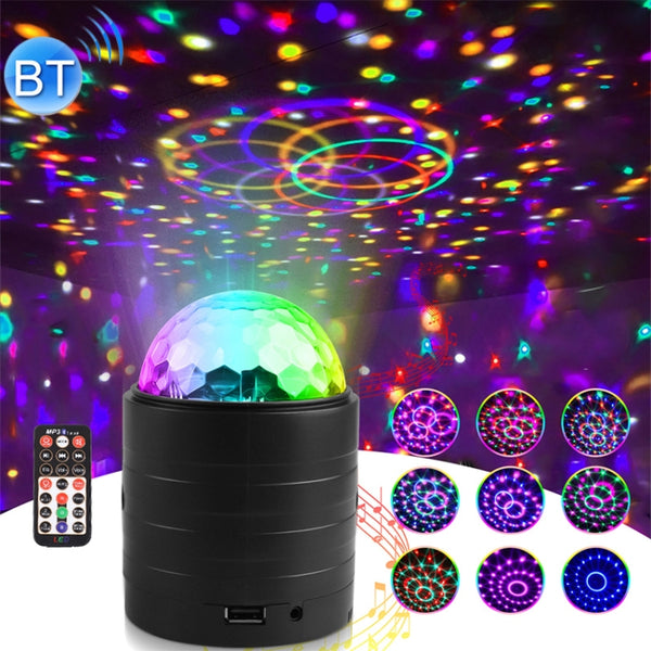 USB Bluetooth Crystal Magic Ball Stage Light with Remote Control