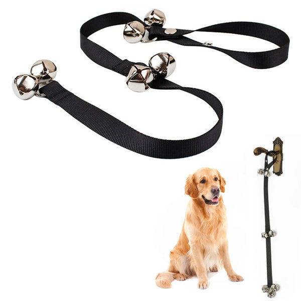 Pet Doorbell Rope Dog Training Out Alarm Bell Lanyard Guide, 6 Bells