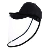 Anti-Saliva Splash Anti-Spitting Anti-Fog Anti-Oil Protective Baseball Cap Mask Removable Face Shield, Baseball Cap Mask, Baseball Cap Mask/Blue, Baseball Cap Mask/Red