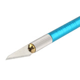 WLXY-9310, WLXY Tool Precision Knife with Replaceable Blade for Mat Carving / Scoring / Trimming, OAL: 145mm, Size: 121mm x 6mm Diameter, WLXY-9310 Blue, WLXY-9310, WLXY-9310 Purple