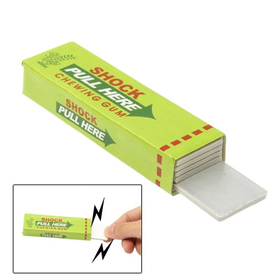 Shock Chewing Gun Practical Joke Funny Trick Shock Toy, Random Color Delivery, Chewing Gum Green, Chewing Gum Yellow