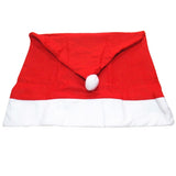 Red Hat Christmas Decoration Chair Cover, Size: 65cm x 50cm, Red Hat