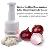 Stainless Steel Onion Cutting Instrument / Ginger Garlic Cutter, Size: 22x8x8cm, Random Color Delivery, Stainless Steel Garlic Crusher