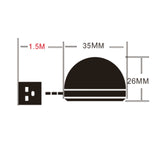 USB-2W 5V 140-150Lumens 6 LED, White Light, Warm White Light