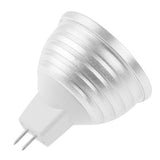 MR16 3W RGB LED Light Bulb, Luminous Flux: 400-450LM, with Remote Controller, DC 12V