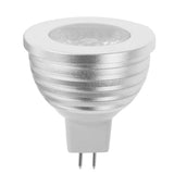 MR16 3W RGB LED Light Bulb, Luminous Flux: 400-450LM, with Remote Controller, DC 12V