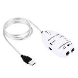 USB Interface Guitar Link Cable PC / MAC Recording, USB Interface Guitar Link Cable (Black), USB Interface Guitar Link Cable (White)