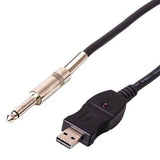 USB PC Guitar Bass Link Recording Audio Adapter Cable, Guitar Bass Link Recording  Cable