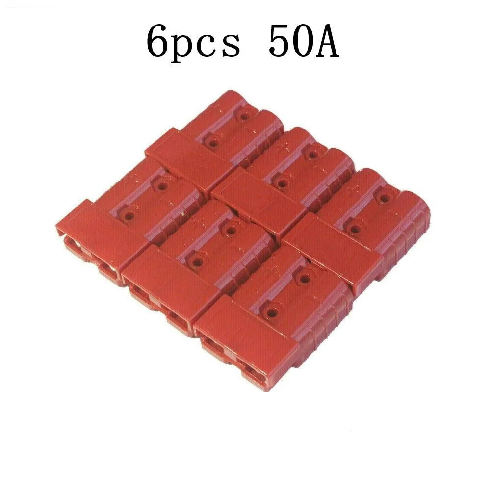 50A 600V Battery Connector For Anderson Cable Terminal Forklift Caravan Motorcycle Battery Charging Adapter Power Connector