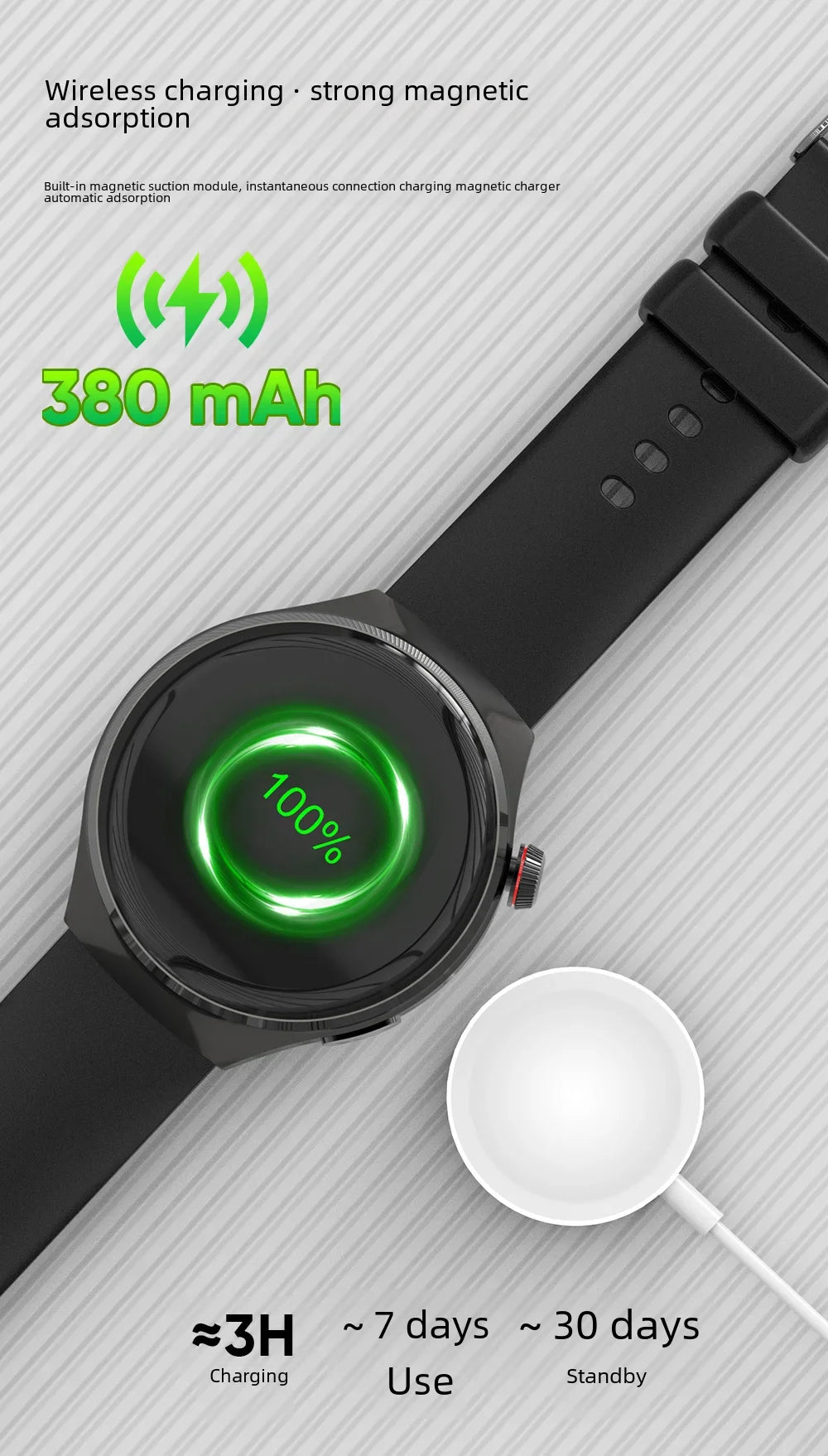 ﻿MT26 Voice Assistant Outdoor Men Smartwatch AMOLED Health Monitoring Professional Sports Fitness Wireless Charging GPS Tracker