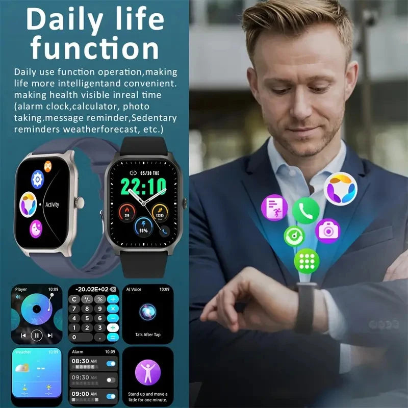 Smart watch, wireless calling /dial, multi -Sport mode,Suitable for men and women, sports watches,,for iPhone/Andriod