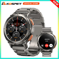 2024 NEW KOSPET TANK T2 Ultra Smartwatch Men Fitness Watches AMOLED AOD Smart Watch Bluetooth Call Electronic Men's Smart Watch