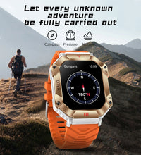 LIGE Outdoor Men Smartwatch Compass Barometer Altimeter GPS Trajectory Outdoor Sport Bluetooth Call 650mAh 2.0'' Smart Watch Men