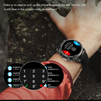 2024 New Bluetooth Calling Men's Smartwatch LED Outdoor Fitness Health Monitoring Smart Watch 360 * 360 HD Waterproof Smartwatch