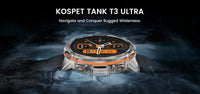 2024 NEW KOSPET TANK T3 Ultra GPS Smart Watches For Men Smartwatch Women Waterproof Electronic Fitness Digital Bluetooth Watches