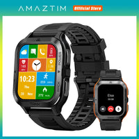 AMAZTIM TANK M2 Smart Watch For Men Military Watches IP69K 5ATM Waterproof 70 Sport Modes AI Voice Bluetooth Smartwatch Women