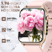 EIGIIS P6 Max Smart Watch 1.96" HD Large Screen Men And Women With LED Flashlight Bluetooth Call Fashion Sports Watches