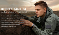 Original KOSPET TANK T3 Smart Watch For Men Military Smartwatch Women Digital Fitness Watches AMOLED AI Voice AOD Bluetooth