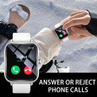 Smart watch, Bluetooth calls, message reminders, custom dial wallpaper, compatible with Android and iPhone