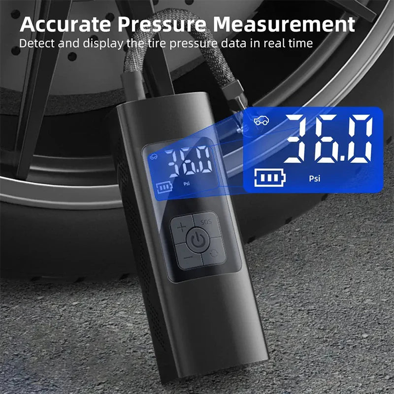 Mini 6000mah Electric Cordless Air Pump Portable Compressor Air 150PSI 12v Air Compressor Car Tyre Tire Inflator Compressor