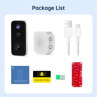 JOOAN Intelligent WiFi Doorbell With Camera Smart Home 3MP WiFi Video Doorbell Outdoor Battery Powered Security Video Intercom